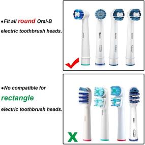 img 2 attached to 🦷 3 Pack Toothbrush Cover for Oral-B Electric Toothbrush, Replacement Head Covers for Travel & Home, Brush Protection Accessories