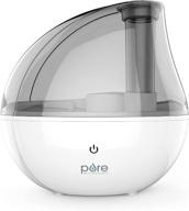 pure enrichment® mistaire™ silver ultrasonic cool mist humidifier - long-lasting 25 hour operation, silent operation, night light option, &amp; automatic safety shut-off - perfect for bedroom, office, &amp; nursery logo