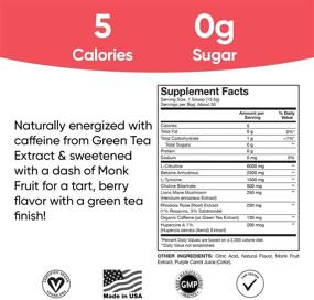 img 2 attached to 🏋️ Tattle Natural Pre-Workout Powder: Boost Focus, Stamina, and Energy Naturally with Nootropics, Nitric Oxide & Organic Caffeine - Berry Hibiscus Flavor, Monk Fruit Sweetened, 30 Serves