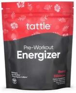 🏋️ tattle natural pre-workout powder: boost focus, stamina, and energy naturally with nootropics, nitric oxide & organic caffeine - berry hibiscus flavor, monk fruit sweetened, 30 serves logo