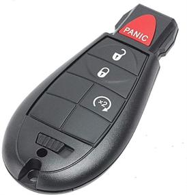 img 2 attached to 🔑 JalopyTrade Remote Key FOB FOBIK Compatible with 2009-2012 Dodge RAM 1500 2500 3500 Pickup Remote Start KEYLESS Entry + Bonus Lanyard (2-DO-BL-LY)