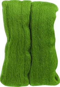 img 1 attached to 🍀 Moss Green Clover Natural Wool Roving: Unmatched Quality and Aesthetic Appeal