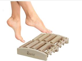 img 3 attached to 👣 Relieve Muscle Tension with Dual Wooden Foot Massage Roller - Acupressure Results, Soothes Nerve Pain & Plantar Fasciitis, Complete Instructions & Reflexology Chart