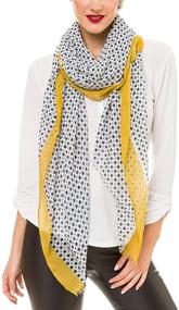 img 3 attached to Stylish Floral Fashion Wrap Shawl: Lightweight Scarfs for Women, Ideal for Fall-Winter Season