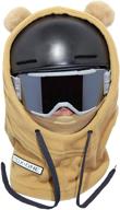 mdxone balaclava helmet children pompoms boys' accessories in cold weather logo