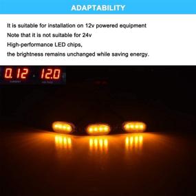 img 2 attached to 🚛 Boigoo Front Grille Lights for Ford F-150 Raptor SVT Grill 2010-2014 &amp; 2017-up - DIY Truck Grid Amber LED Running Light Bulb Marker Lamp for OEM Grilles - Not for Aftermarket Use - 2011, 2012, 2013, 2018, 2019, 2020