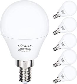 img 4 attached to Comzler Equivalent Dimmable Candelabra Ceiling Light - 6 Inch