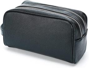 img 3 attached to 🧳 Premium Polare Cowhide Leather Dopp Kit: Water Resistant Travel Case for Men's Shaving & Toiletry Essentials