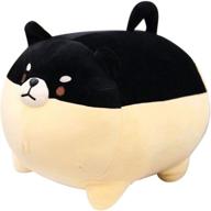 🐶 black shiba inu plush pillow, cute corgi stuffed animal toy hug pillow - perfect gifts for boys and girls (19.6in) logo