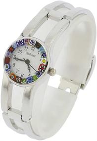 img 1 attached to ⌚️ Великолепные часы Murano Millefiori: изысканные металлические браслеты времени