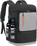 ultimate insulated cooler backpack: 58 can large capacity bag for men 🎒 & women – leak-proof, waterproof, bottle opener included. ideal for camping, hiking, beach! логотип