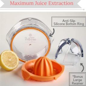 img 2 attached to PortoFino Multi Citrus Juicer - Space Saving Kitchen Tool for Anti-Slip Orange, Lemon, and Lime Juice Squeezing - Ideal for RVs and Campers