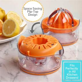 img 3 attached to PortoFino Multi Citrus Juicer - Space Saving Kitchen Tool for Anti-Slip Orange, Lemon, and Lime Juice Squeezing - Ideal for RVs and Campers