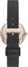 img 2 attached to Женские часы Skagen Amberline с кожаным ремешком