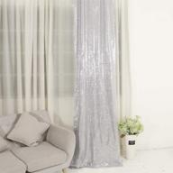 🎉 sparkling trlyc 2x8ft silver sequin curtain: the perfect wedding backdrop & party photography background logo