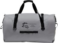 🎒 gray waterproof duffel bag: 60l portable collapsible roll up dry bag for outdoor adventures - kayaking, fishing, camping, and more! логотип