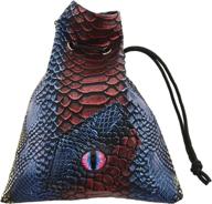 🐉 forged dice co dragon eye dice bag - holds up to 120 dice, perfect for dnd, rpg, tarot, mtgs - stylish pouch for dice jewelry and accessories, ideal dungeons and dragons gift логотип