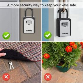 img 2 attached to 🔒 Secure Key Lock Box: TOWOKE Key Storage Solution for Outdoor Use
