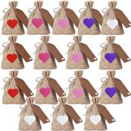 natural burlap hessian wedding valentines logo