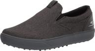 👟 skechers men's drive 4 course: ultimate comfort canvas slip-on golf shoe logo