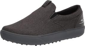 img 4 attached to 👟 Skechers Men's Drive 4 Course: Ultimate Comfort Canvas Slip-On Golf Shoe