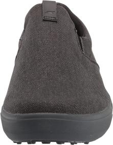 img 3 attached to 👟 Skechers Men's Drive 4 Course: Ultimate Comfort Canvas Slip-On Golf Shoe