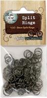 🔒 bottle cap split rings: versatile 100 piece kit for beading & jewelry making logo