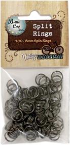 img 1 attached to 🔒 Bottle Cap Split Rings: Versatile 100 Piece Kit for Beading & Jewelry Making