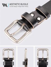 img 2 attached to WOLFANT Grain Leather Casual Italian Men's Accessories for Belts