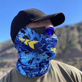 img 1 attached to 👒 KastKing Sol Armis Neck Gaiter - UPF 50 Face Mask - UV Sun Protection Gaiter Sun Mask for Men & Women, Fishing, Hiking