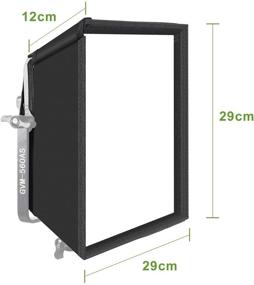 img 2 attached to GVM Foldable Softbox Diffuser with Grid Beehive for RGB 800D/560AS/480LS Series LED Video Light - Ideal for Studio Lighting, Portrait Photography, Video Lighting, Led Panel - 1 Pack, 11x11 inch