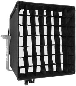 img 3 attached to GVM Foldable Softbox Diffuser with Grid Beehive for RGB 800D/560AS/480LS Series LED Video Light - Ideal for Studio Lighting, Portrait Photography, Video Lighting, Led Panel - 1 Pack, 11x11 inch