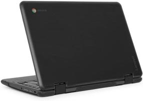 img 3 attached to 📱 Protective Hard Shell Case: mCover iPearl for 2018 Lenovo 300E/Flex 11 2-in-1 Chromebook (11.6") - C300E Black