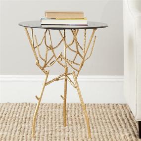 img 4 attached to 🌟 Safavieh Home Collection Tara Accent Table, Gold - Stylish and Functional Furniture Addition