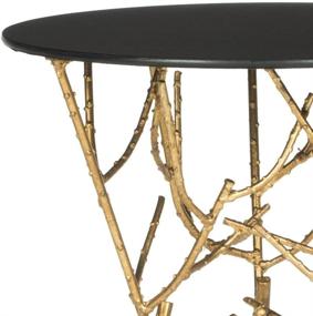 img 2 attached to 🌟 Safavieh Home Collection Tara Accent Table, Gold - Stylish and Functional Furniture Addition