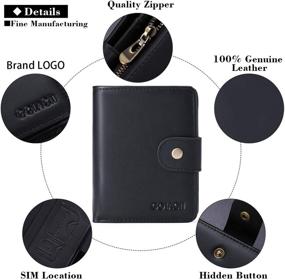 img 1 attached to GOIACII Genuine Leather RFID Blocking Wallets: Secure Your Essentials in Style!