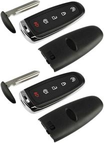 img 2 attached to 🔑 Premium Set of 2 Shell Case Key Fob Keyless Entry Remotes for Ford Edge Expedition Explorer Flex Focus Taurus Lincoln MKX MKS MKT Navigator 2011-2016 (M3N5WY8609)