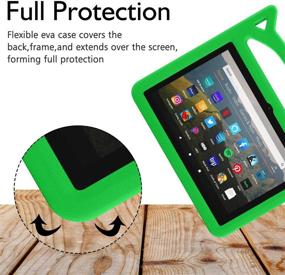 img 1 attached to 📱 Auorld Green Kids-Proof Tablet 8/8 Plus Case 2020 - Lightweight & Protective Handle Stand