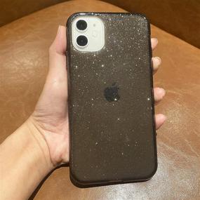 img 3 attached to 📱 JJGoo Case for Apple iPhone 11 (2019), Black Glitter Bling Sparkly Case with Shock Absorption, Drop Protection, Anti-Scratch &amp; Shockproof Design