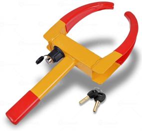 img 4 attached to 🔒 Zone Tech Premium Quality Heavy Duty Wheel Lock Security Tire Clamp: Anti-Theft Metal Boot Stabilizer for Vehicle Wheels