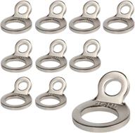 🔗 jchl stainless steel tie-down anchors hooks - multi-purpose dirt bike tie down strap rings for motorcycle dirtbike atv trailer truck - rosa-gold (pack of 10) logo