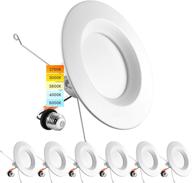 dimmable recessed retrofit downlight with selectable options logo