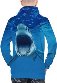 img 1 attached to Trendy Boys' Hoodies: Pullover Sweatshirts with Pocket Graphic – Quality Clothing for Style and Comfort