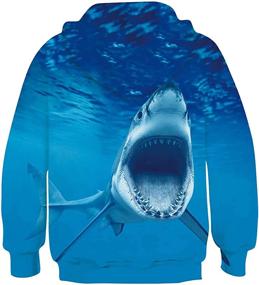 img 3 attached to Trendy Boys' Hoodies: Pullover Sweatshirts with Pocket Graphic – Quality Clothing for Style and Comfort