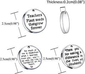 img 1 attached to 📿 Stainless Steel 3PCS Inspirational Bangle Bracelet Set - Expendable Teacher Appreciation Gifts