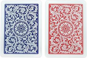 img 3 attached to Copag 1546 Professional Poker Size Jumbo Index ♠️ Red/Blue Double Deck Set - 100% Plastic Playing Cards