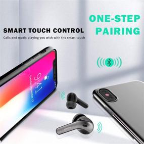 img 3 attached to TOORUN Наушники True Wireless Bluetooth 5.0 - Богатые басы, водонепроницаемые и чехол для зарядки