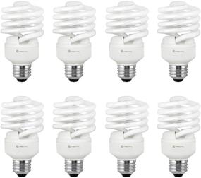 img 4 attached to 💡 Energy-Saving T2 Spiral CFL Bulb, 5000k Daylight, 23W (100W Equivalent), 1520 Lumens, E26 Medium Base, 120V, UL Listed - Pack of 8
