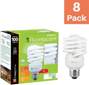 img 3 attached to 💡 Energy-Saving T2 Spiral CFL Bulb, 5000k Daylight, 23W (100W Equivalent), 1520 Lumens, E26 Medium Base, 120V, UL Listed - Pack of 8