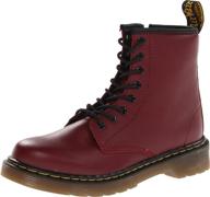 черные детские ботинки для мальчиков: dr. martens brooklee. логотип